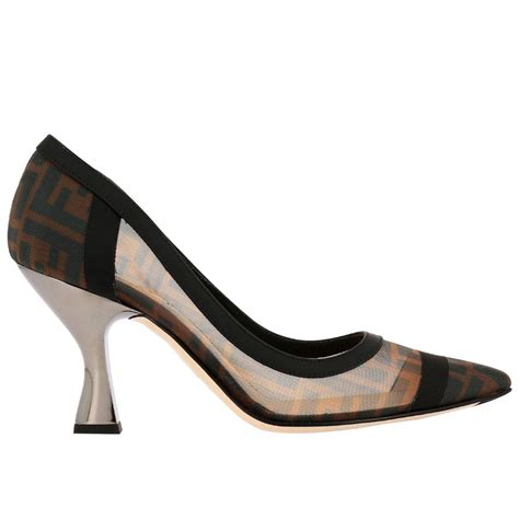 brown fendi pumps|fendi pumps for women.